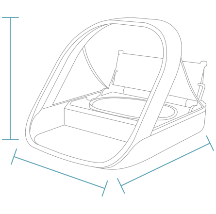 product dimension diagram